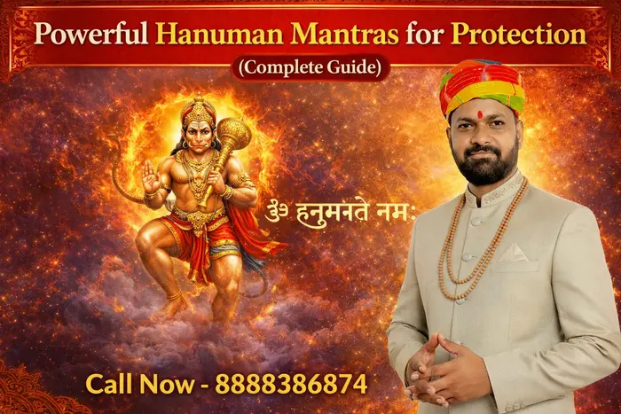 Lord Hanuman protecting devotees from negative energy and evil forces