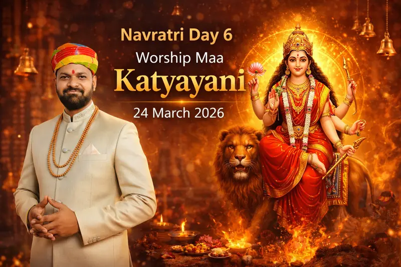 Maa Katyayani worship on Navratri Day 6 with red colour significance