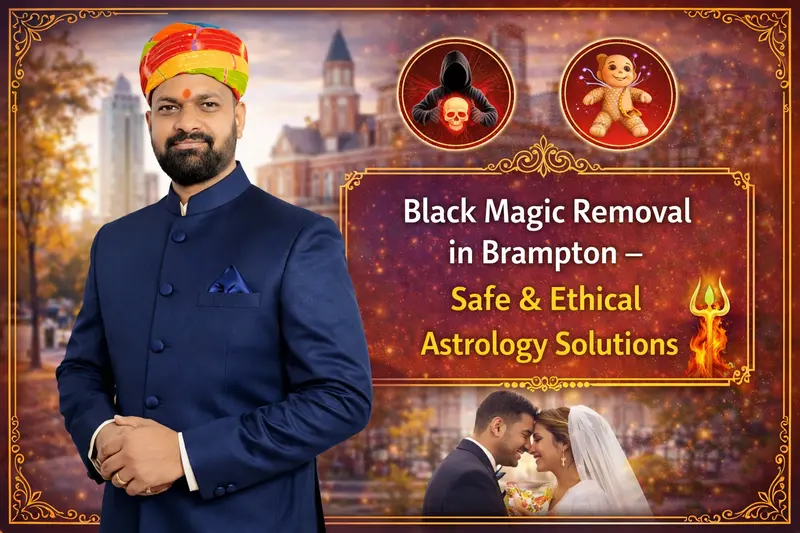 Black magic removal in Brampton with safe and ethical astrology solutions by expert Indian astrologer