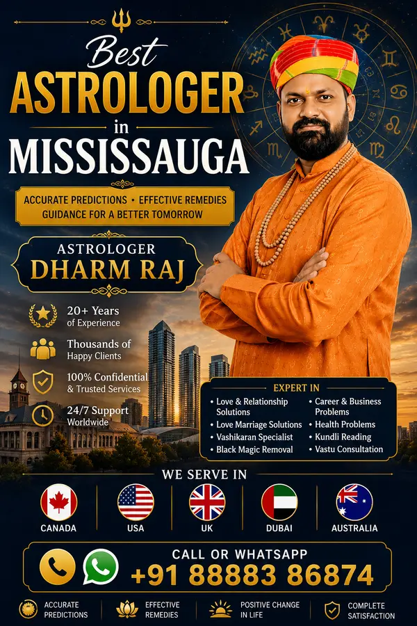 Best Astrologer in Mississauga β Shivdham Astrologer | Vedic Astrology Consultation for Love, Marriage, Career & Kundli Reading