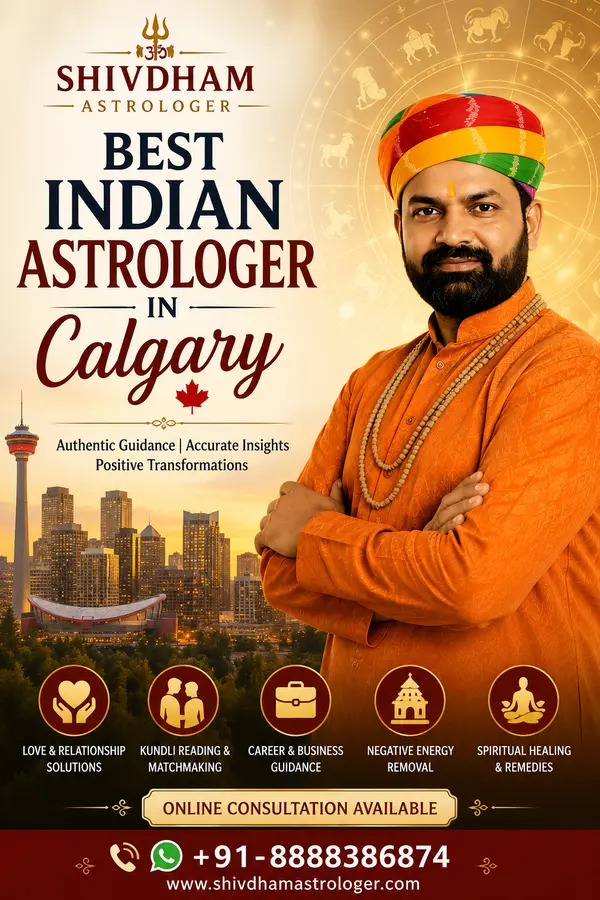 Best Indian Astrologer in Calgary offering trusted Vedic astrology consultation for love, marriage, career, and Kundli matching.