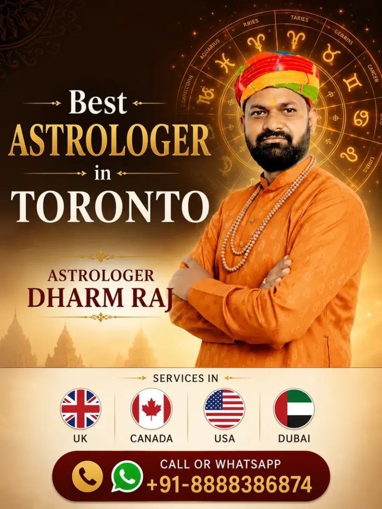 Pandit Dharm Raj - Best Indian Astrologer in Toronto offering Vedic Astrology Consultation for Love, Marriage, Career and Business