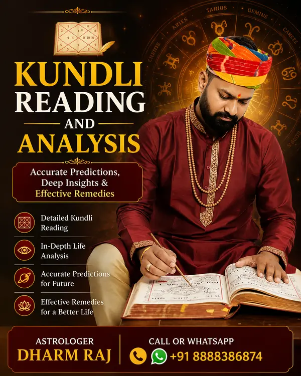 Kundli Reading and Analysis by Astrologer Dharm Raj – Accurate Horoscope Reading and Vedic Astrology Consultation