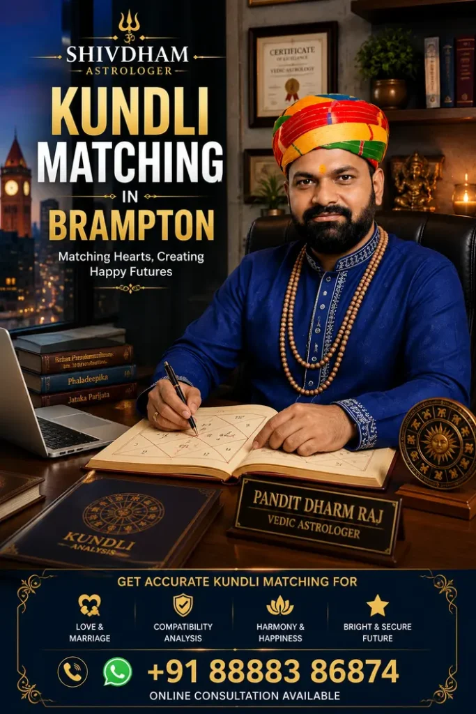 Kundli Matching in Brampton by trusted Indian Vedic Astrologer for marriage compatibility consultation