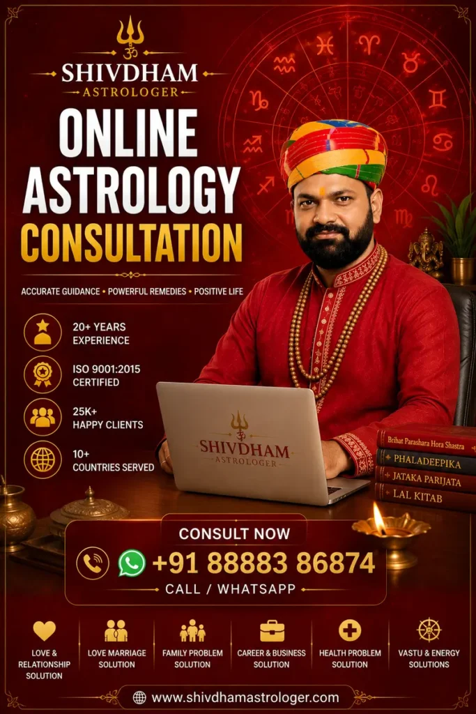 Online Astrology Consultation by Shivdham Astrologer – Expert Vedic Astrology for Love, Marriage, Career & Kundli Reading